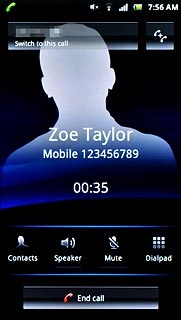Make sure the call you want to end is active.Press End call.The active call is ended and the call on hold is automatically activated.