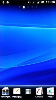 Press the menu icon.