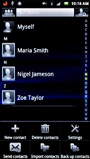 Press Import contacts.