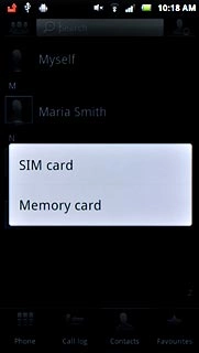 Press SIM card.