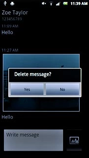 Press Yes to confirm.