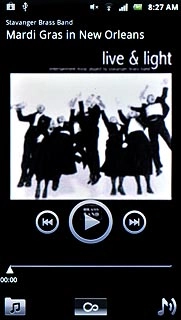 Press the library icon.