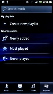 Press Create new playlist.