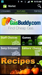 Press the search icon.