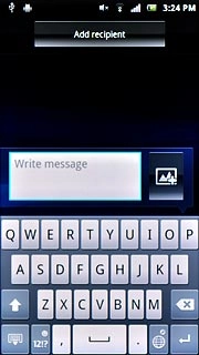 This step describes how to write text when word suggestion is turned on.Press the letter keys to key in the required word.
