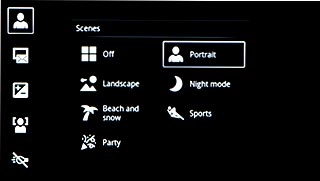 Press the required setting.
