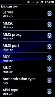 Press Authentication type.