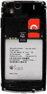 Turn the memory card as illustrated next to the memory card holder.Slide the memory card into the memory card holder.