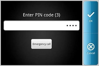 Key in your PIN and press OK.