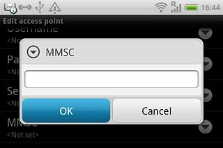 Key in http://pxt.vodafone.net.au/pxtsend and press OK.