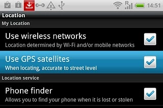 When the box next to the menu item is ticked (V), the function is turned on.