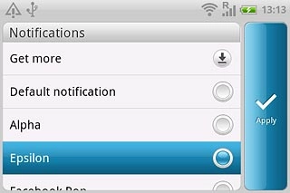 Once you've found a message tone you like, press Apply.