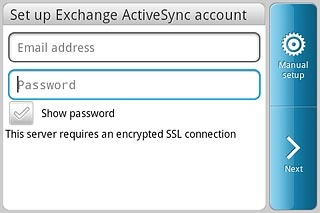 Press Password and key in your password.