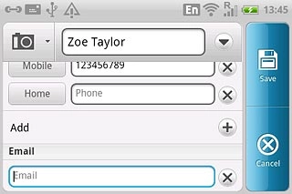 Press Email and key in the required email address.