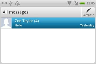 Press the required sender.