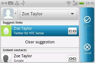 Press the required contacts.
