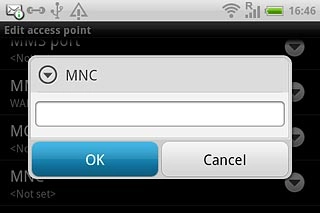 Key in 03 and press OK.