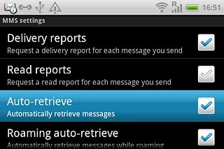 When the box next to the menu item is ticked (V), the function is turned on.