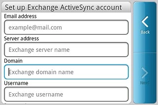 Press the field below Domain and key in the domain.