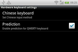 When the box next to the menu item is ticked (V), the function is turned on.