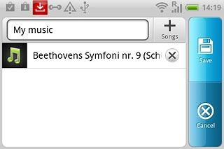 Press Save when you've ticked the required audio files.