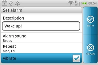 When the box next to the menu item is ticked (V), the function is turned on.