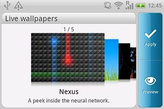 Press the required background image.