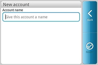 Key in a name for your email account (such as Private or Work).Press Finish.