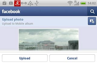 Key in text for the picture.Press Upload.