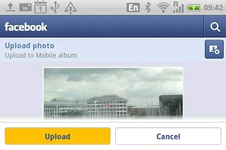 Key in the required text and press Upload.