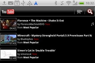 Press the search icon.