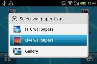 If you select Live wallpapers:
