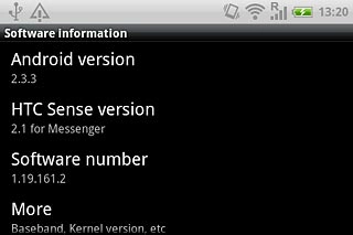 View your phone's software version below Android version.