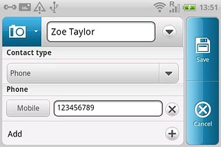 Press the camera icon next to the name.
