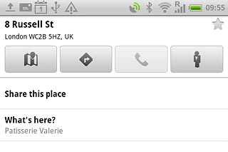 Press the favourite icon (a star) at the top of the display.