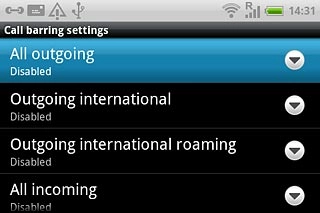 Press one of the following options:All outgoing