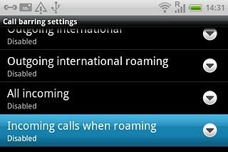 Incoming calls when roaming