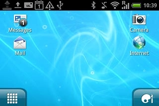 Press the menu icon.