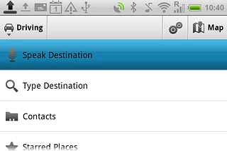Press one of the following search options:Speak Destination, go to 2a.