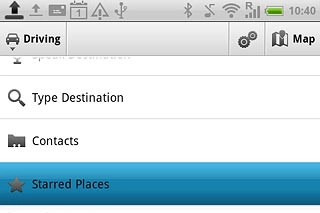 Starred Places, go to 2d.