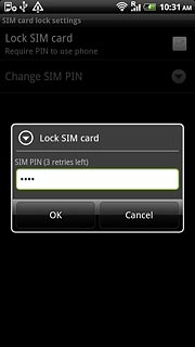 Key in your PIN and press OK.