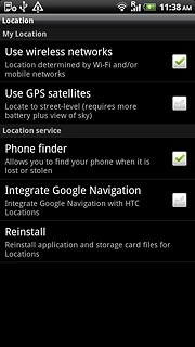 Press Use GPS satellites to turn the function on or off.