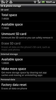 Press Factory data reset.
