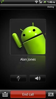 Press End call to end the call.