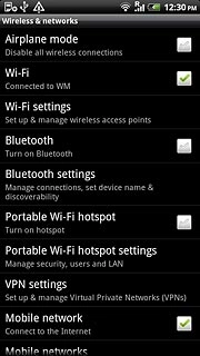 Press Bluetooth settings.