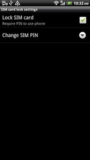 Press Change SIM PIN.