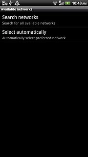 Press Select automatically.