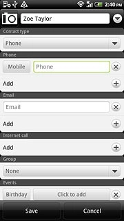 Press Phone and key in the required phone number.