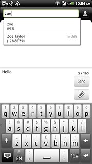 Press the required contact.