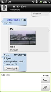 Read the required picture message.